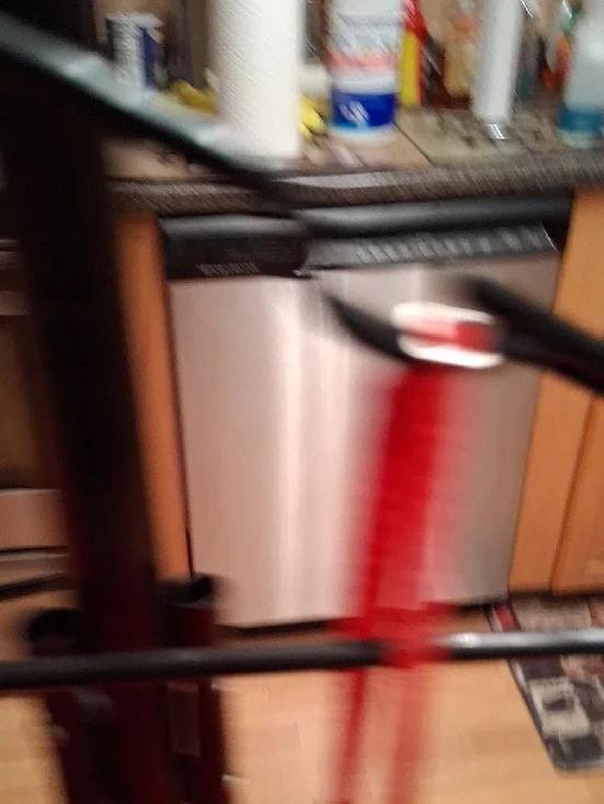 Express Red Ruffle Spaghetti-Strap Camisole Top - Picture 6 of 9